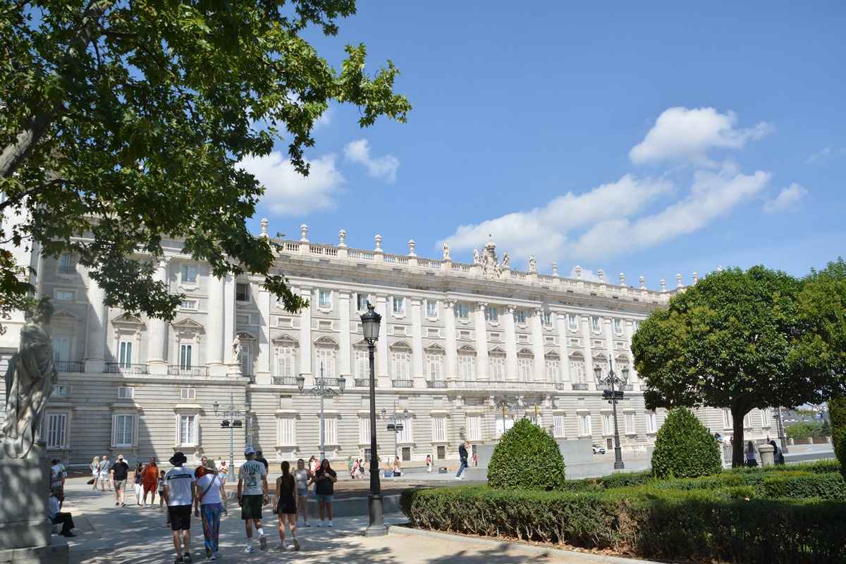 Vistas panorámicas del Palacio Real de Madrid